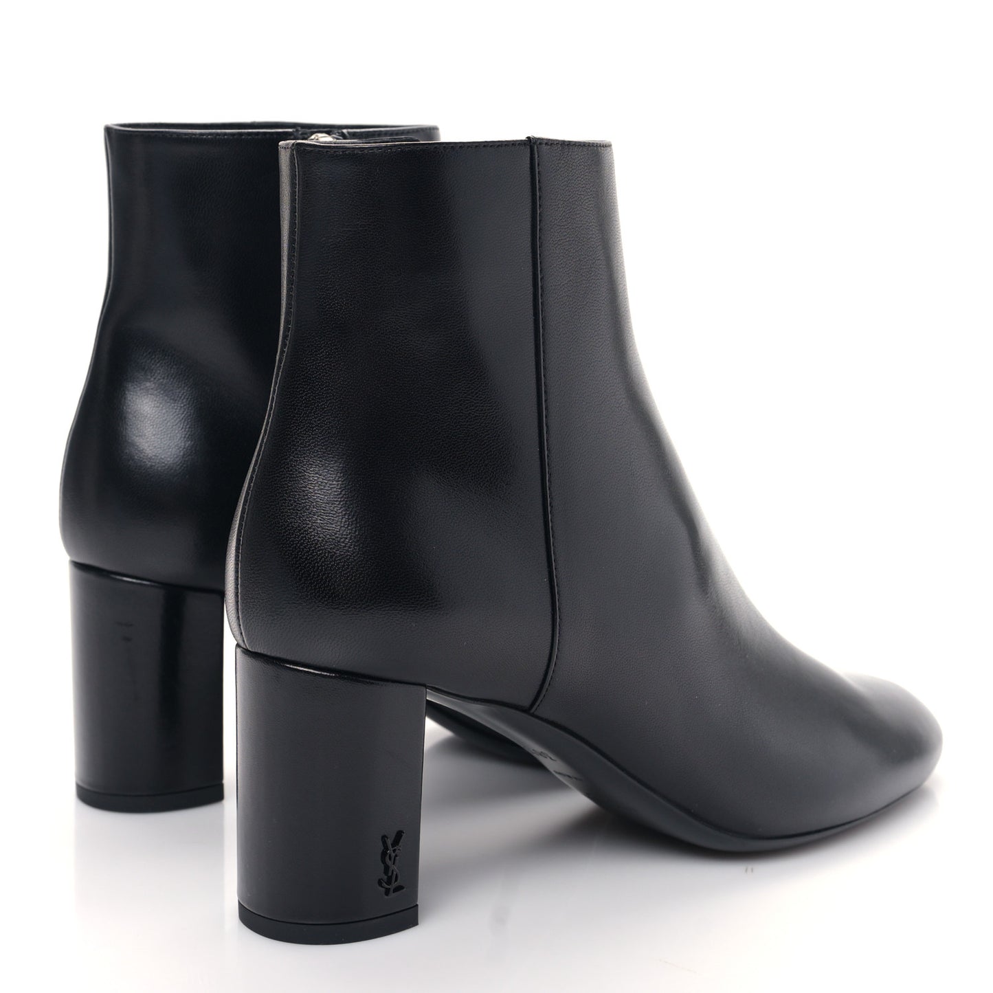 Nappa Vendome Loulou Ankle Zip Boots 38.5 Black