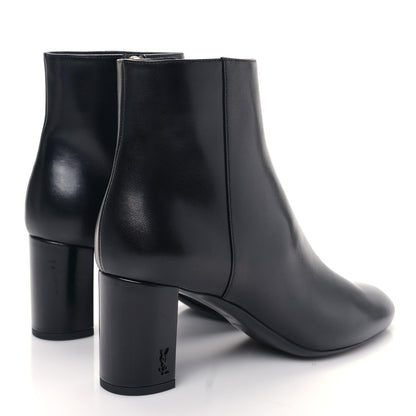 Saint Laurent Nappa Vendome Loulou Ankle Zip Boots 38.5 Black 4 of 8