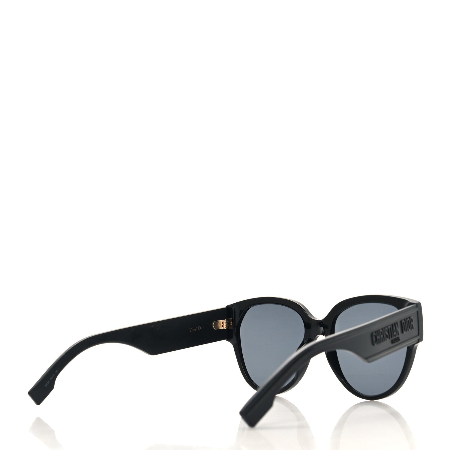 Christian Dior CHRISTIAN DIOR Acetate DiorID2 Sunglasses Black 4 of 9