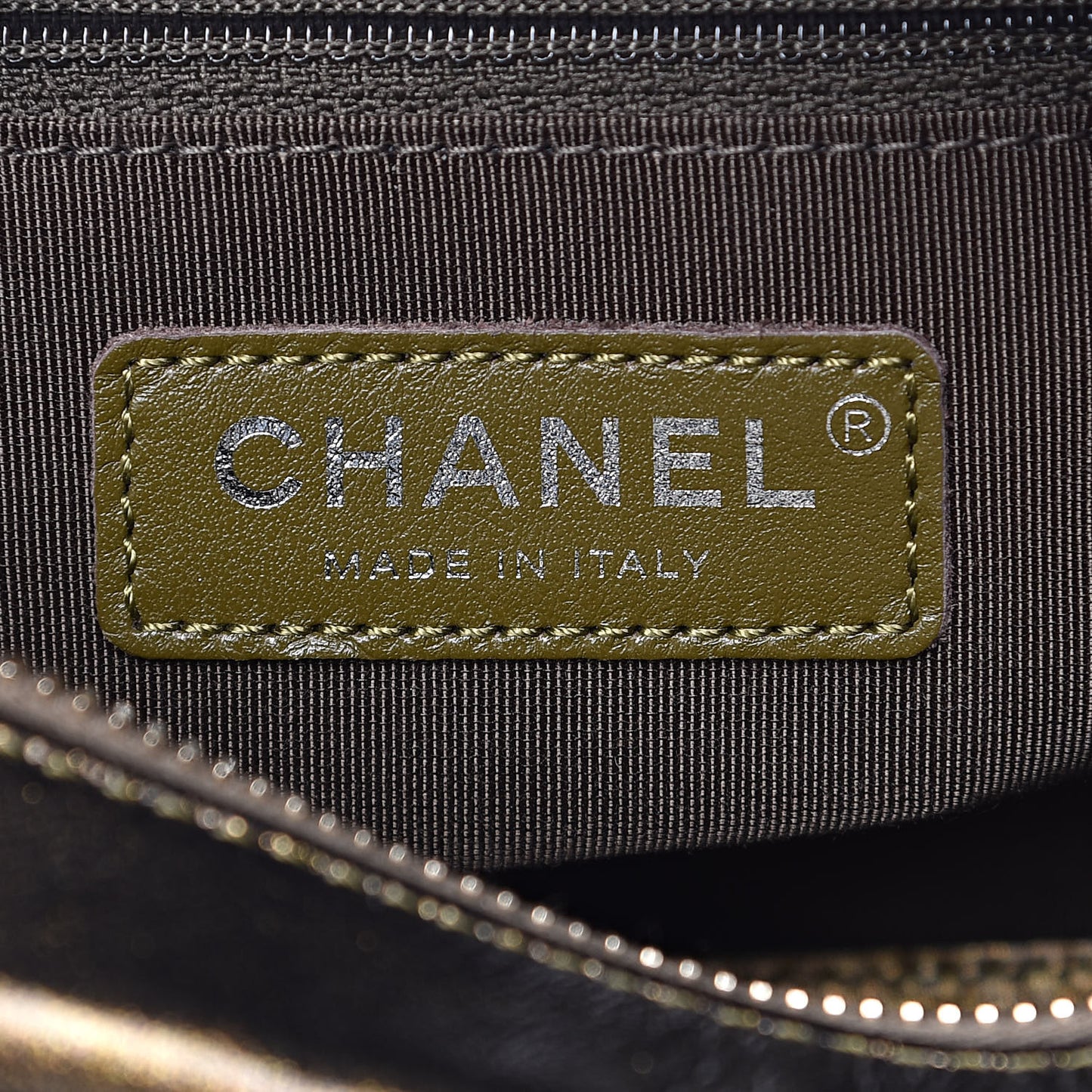 Metallic Calfskin Chevron Quilted Small Gabrielle Hobo Gold