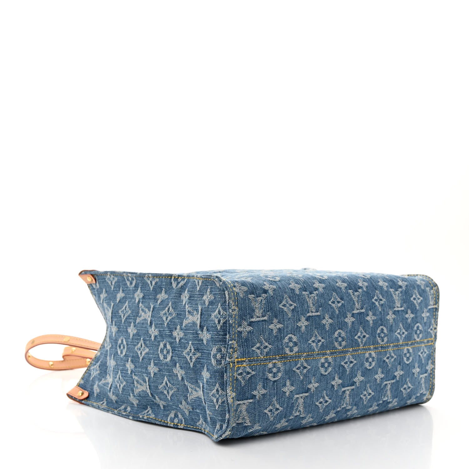 Louis Vuitton Monogram Denim Onthego MM Blue 4 of 9