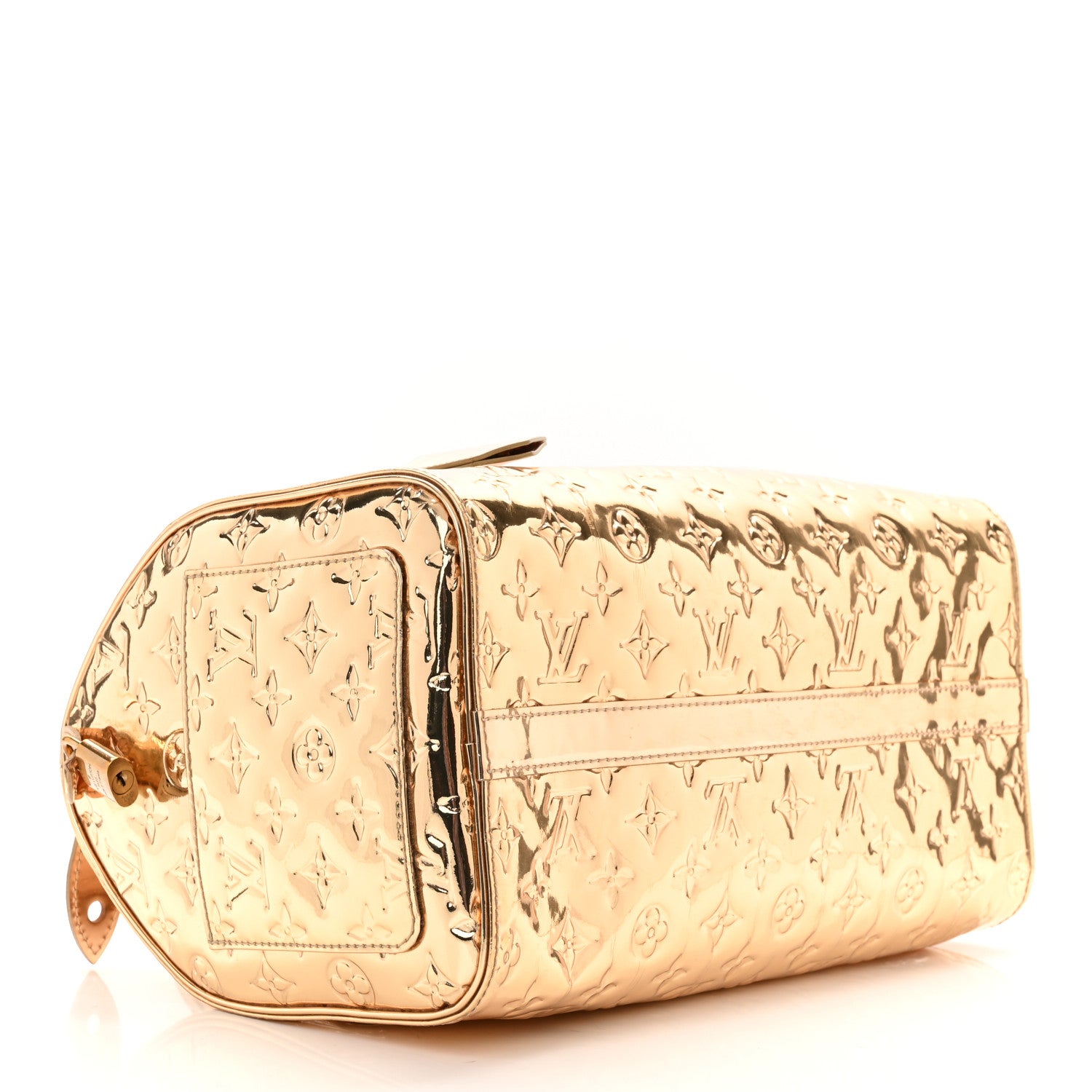 Louis Vuitton Monogram Miroir Speedy 30 Gold 4 of 13