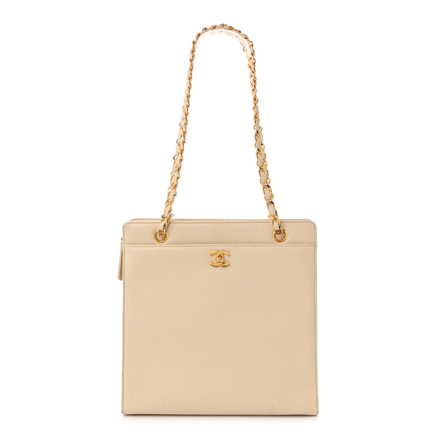 Caviar Shopping Tote Beige