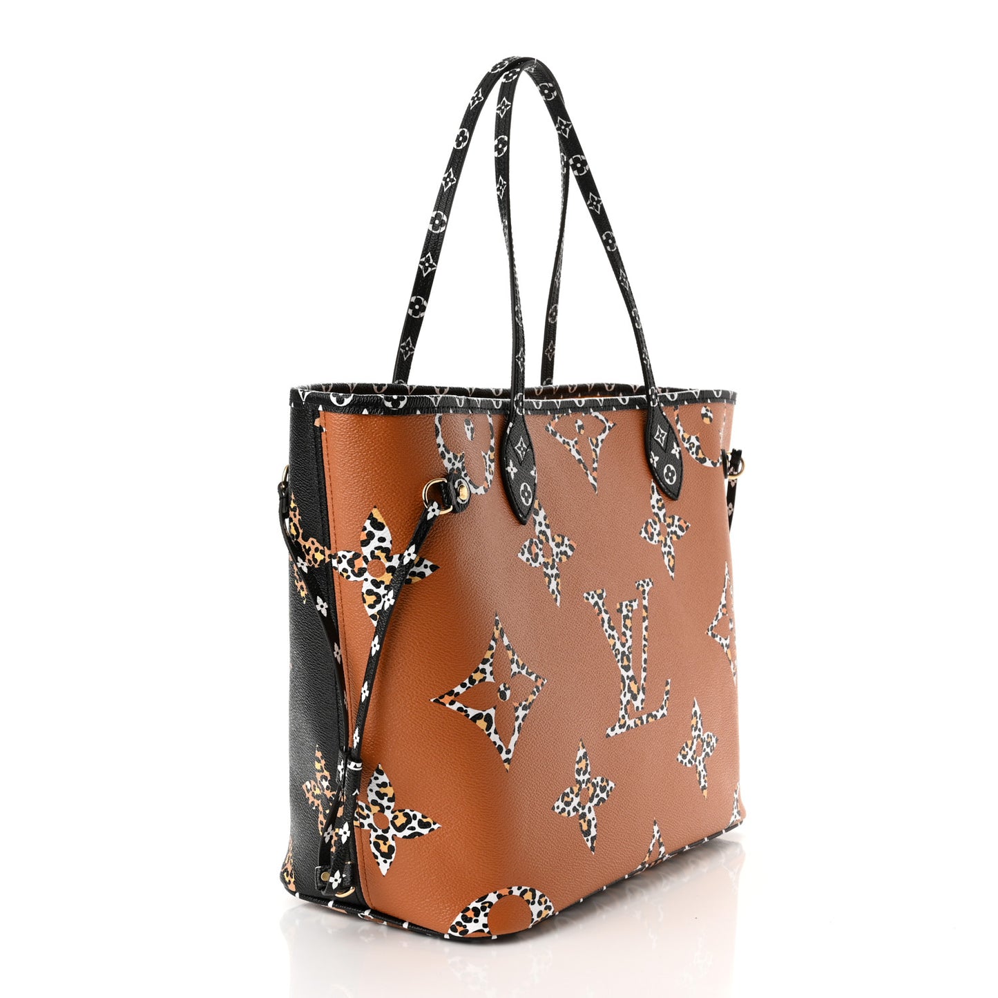 Monogram Giant Jungle Neverfull MM Black