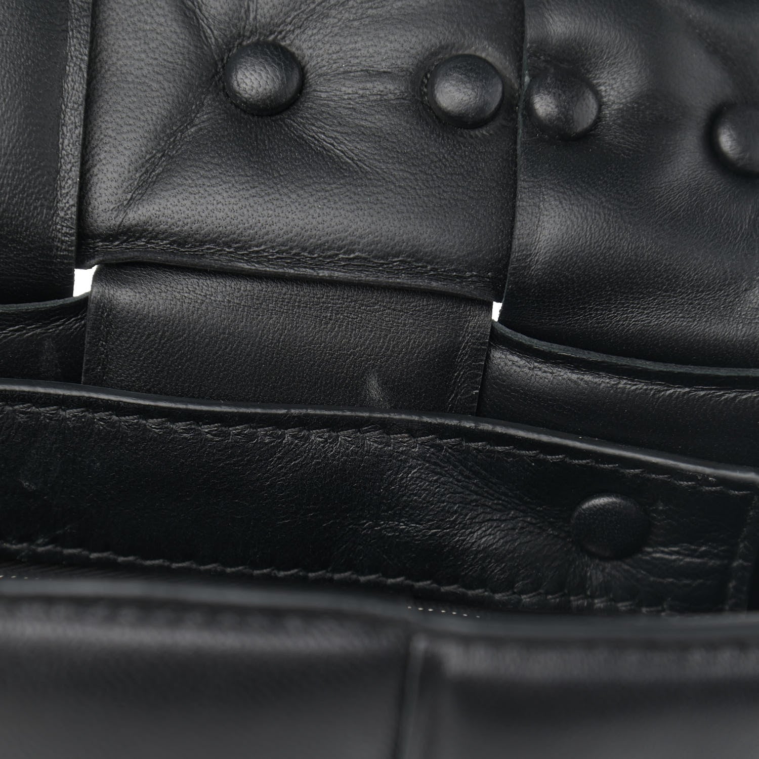 Bottega Veneta Lambskin Maxi Intreccio Padded Chain Cassette Crossbody Bag Black 16 of 16
