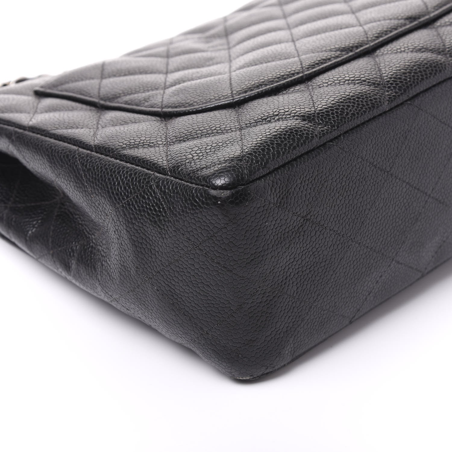 Chanel Caviar Quilted Jumbo Single Flap Black 9 of 11