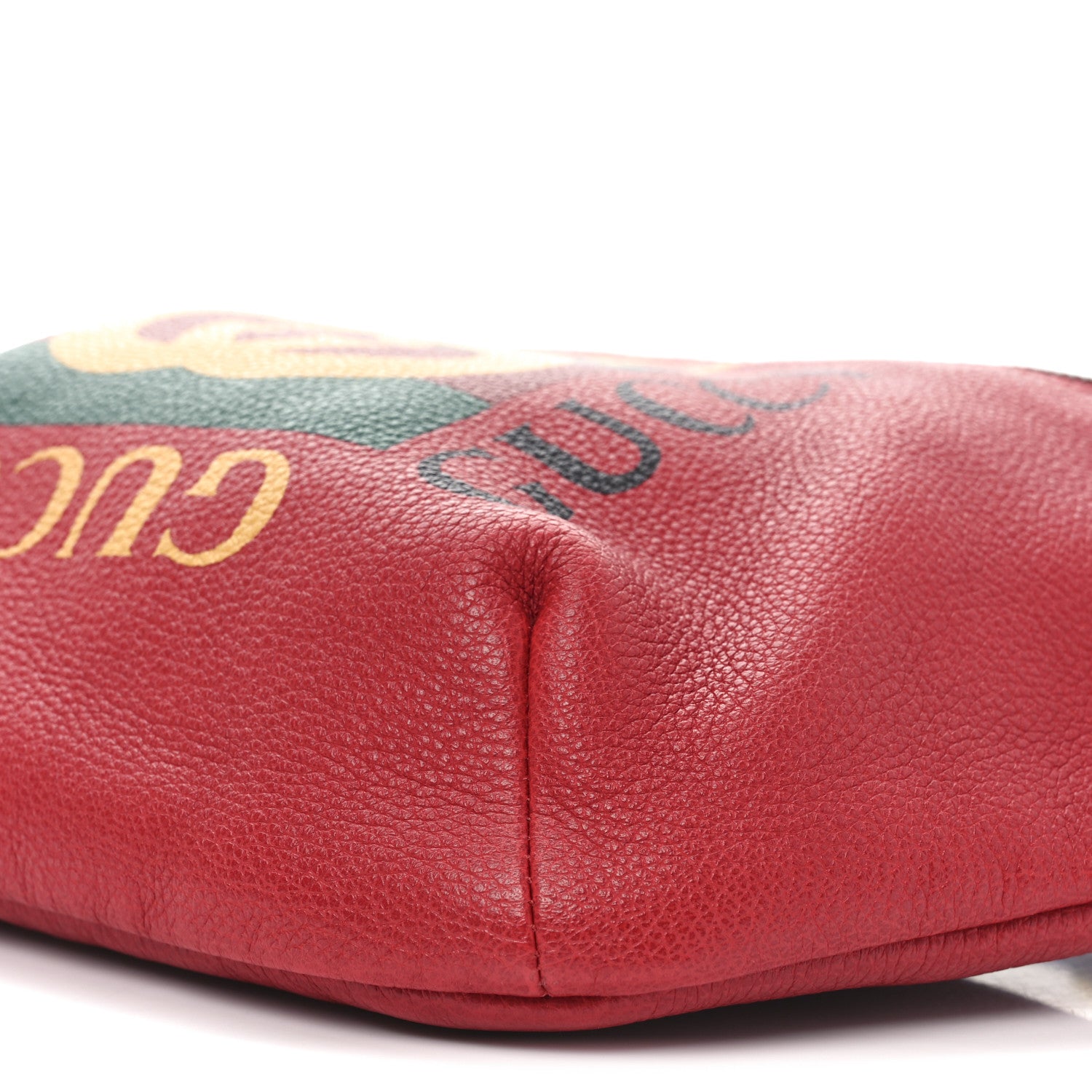 Gucci Grained Calfskin Logo Belt Bag Hibiscus Red 10 of 10
