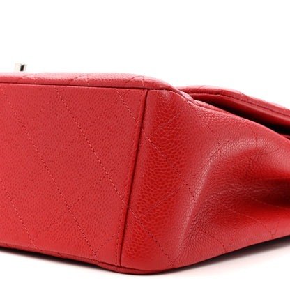 Chanel Caviar Quilted Maxi Double Flap Red 10 of 13