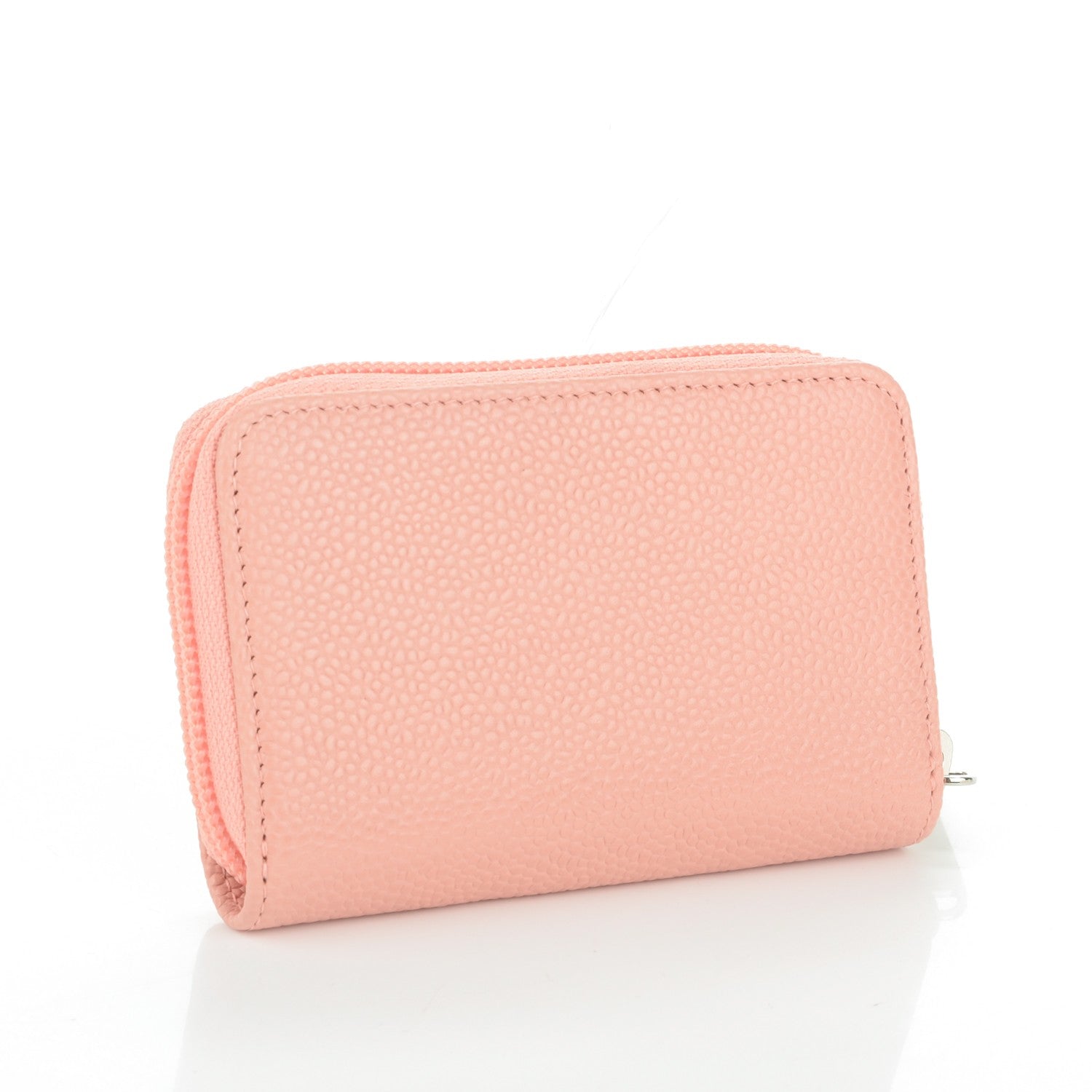 Chanel Caviar Timeless CC Zip Around Coin Purse Pink 3 of 6