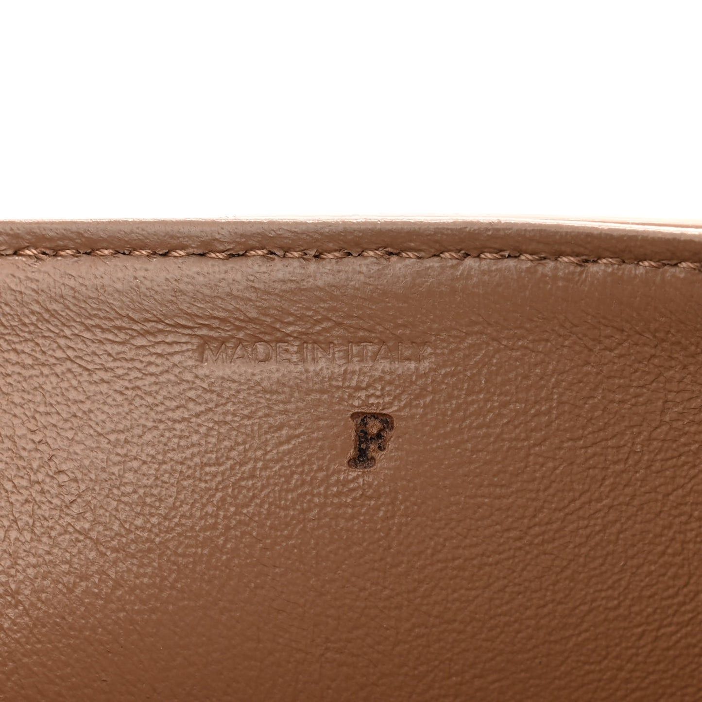 Shiny Calfskin Medium C Bag Camel