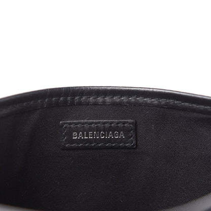 Balenciaga Cotton Canvas Calfskin Logo Print Navy Cabas XS Black White 8 of 10