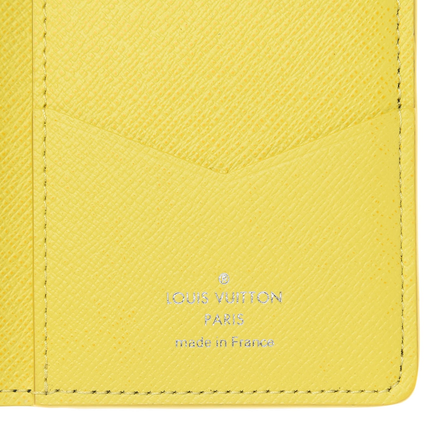 Damier Graphite Logo Pocket Organizer Yellow