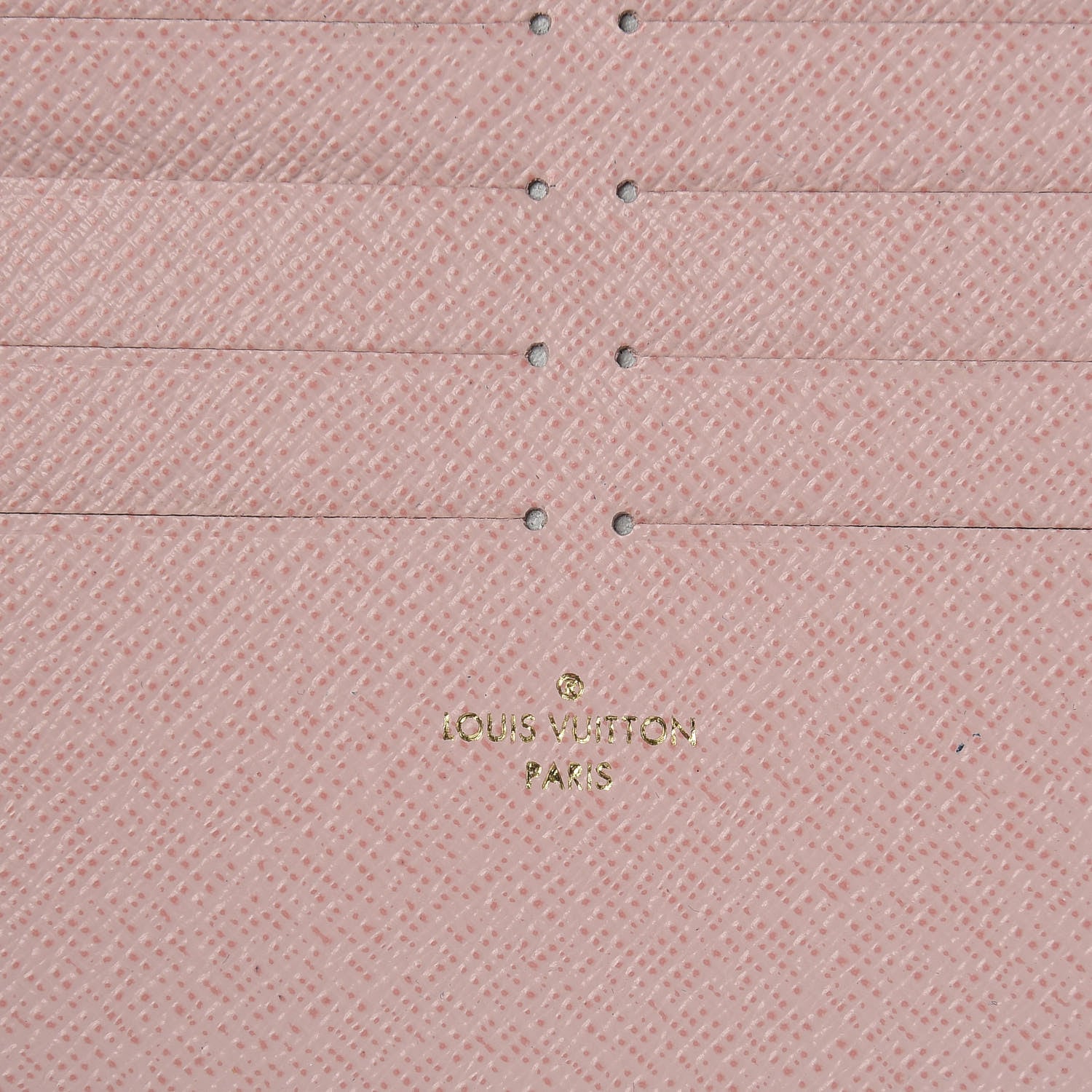 Louis Vuitton Calfskin Felicie Card Holder Insert Rose Ballerine 6 of 7