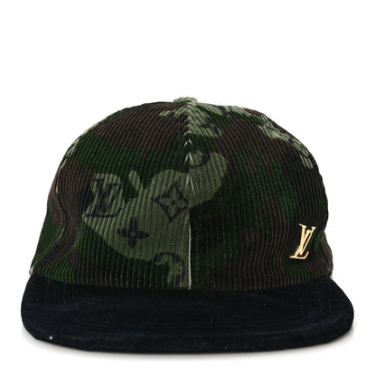 Louis Vuitton Camoflauge Velvet Monogram Cap Black 3 of 8