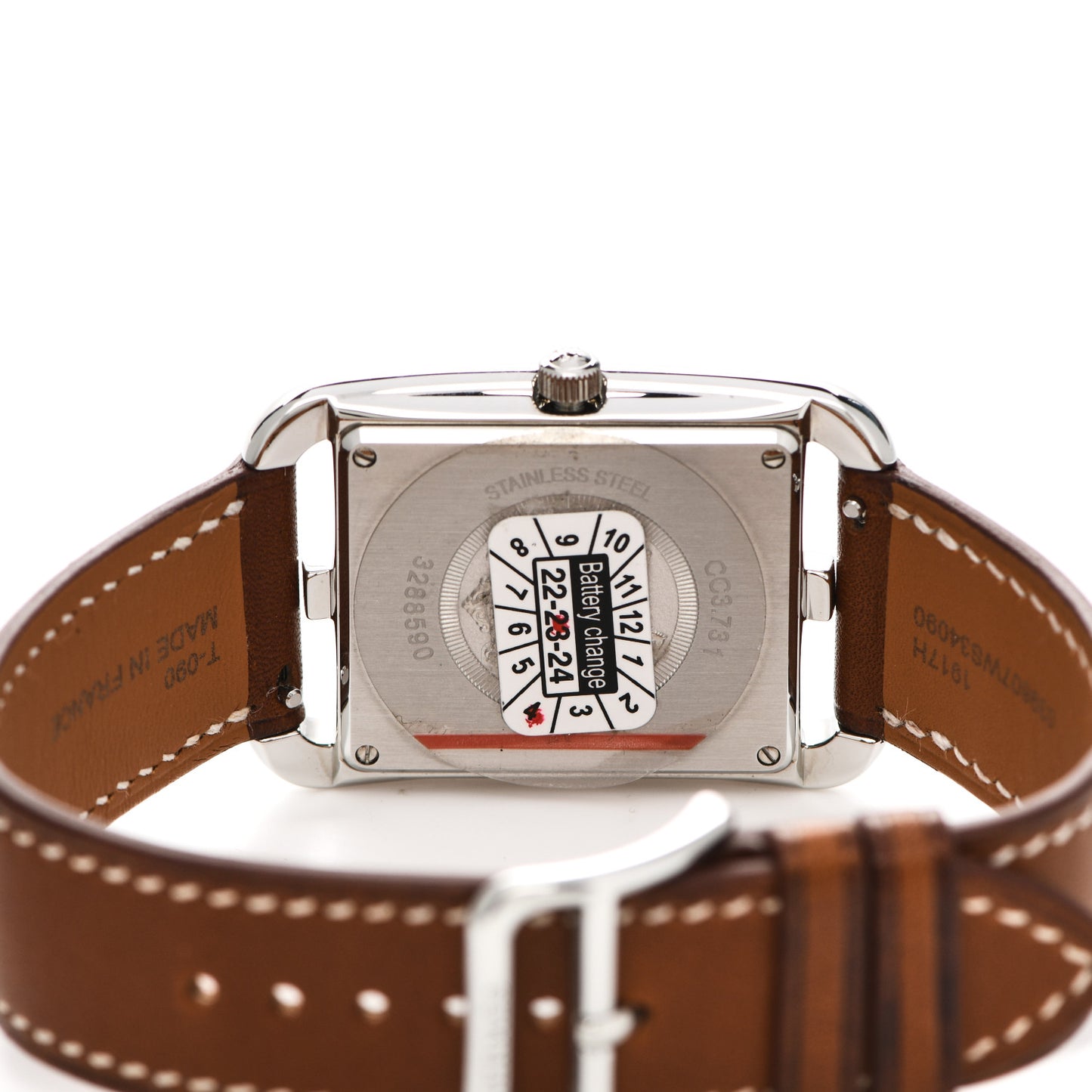 Stainless Steel Barenia Diamond Bezel Mother of Pearl 29mm Cape Cod Quartz Watch Fauve