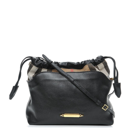 Burberry Calfskin House Check Little Crush Black 1 of 8