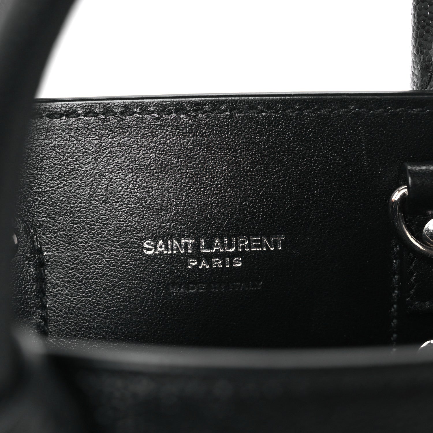 Saint Laurent Grain de Poudre Nano Sac De Jour Black 6 of 10