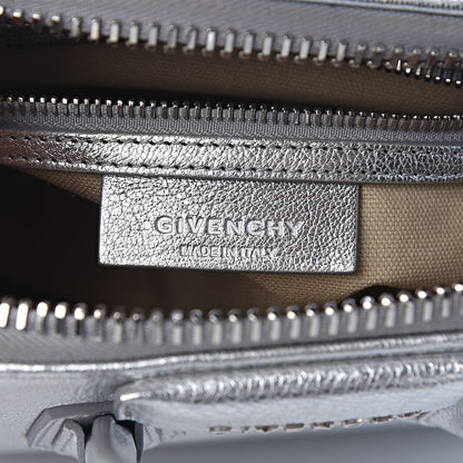 Givenchy Metallic Sugar Goatskin Mini Antigona Silver 6 of 11