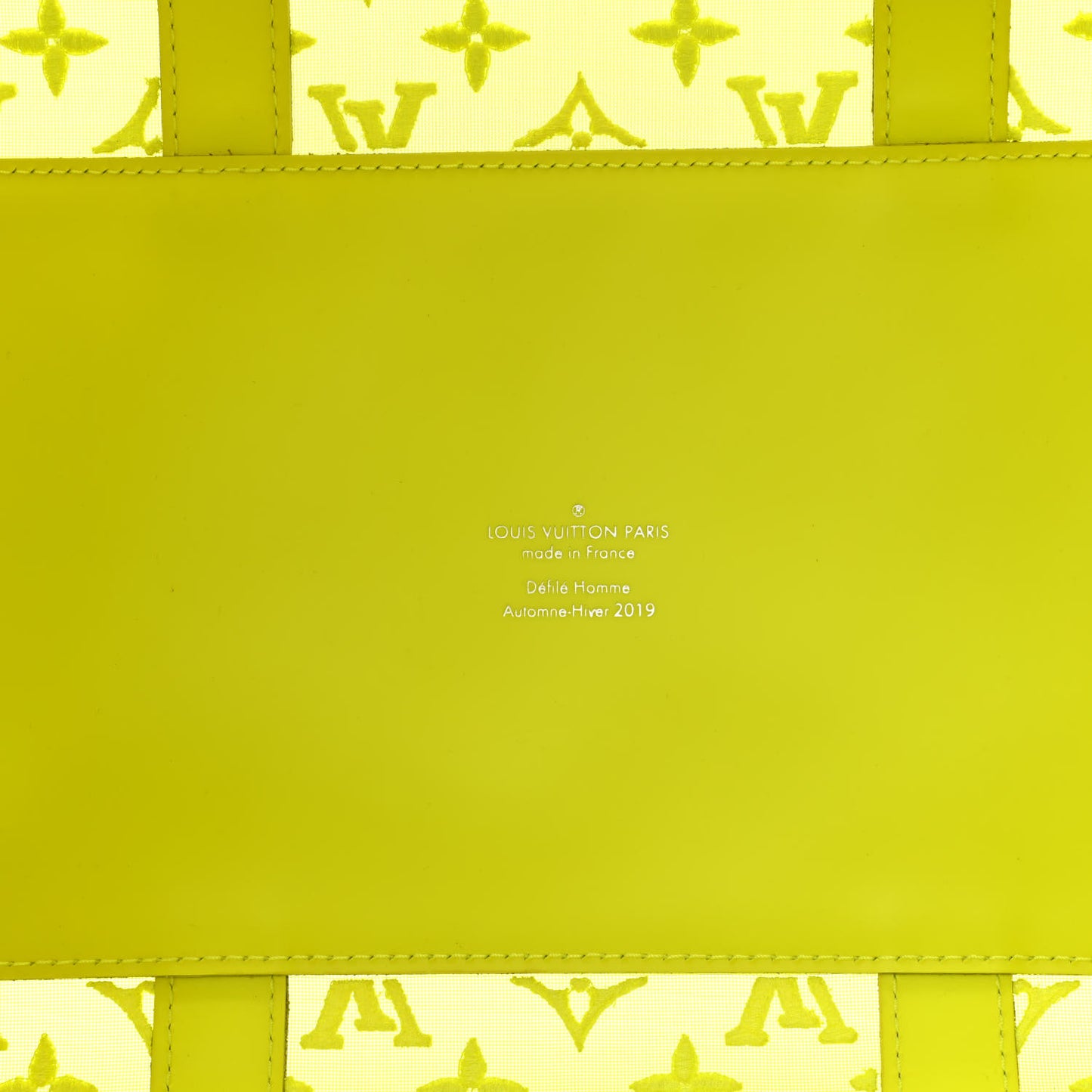 Monogram Fluo See Through Keepall Bandouliere 50 Yellow