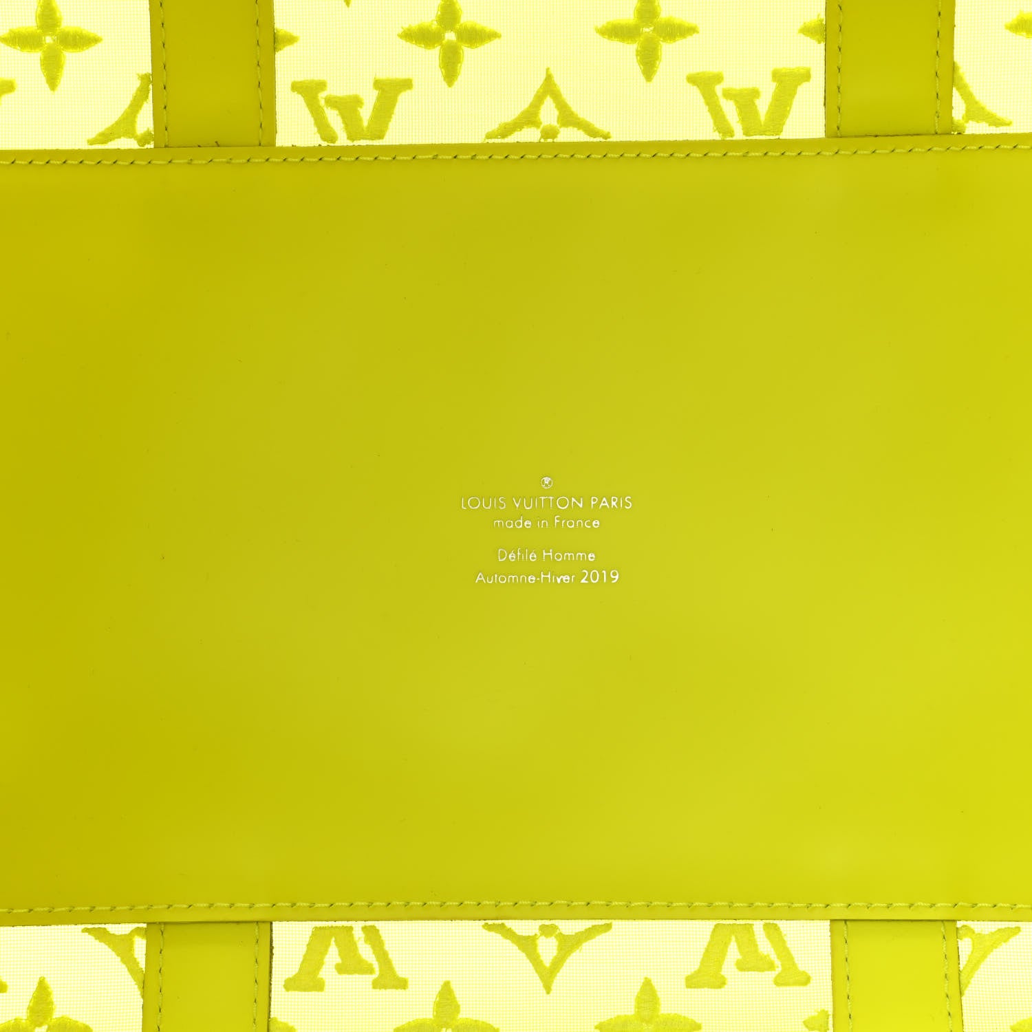 Louis Vuitton Monogram Fluo See Through Keepall Bandouliere 50 Yellow 27 of 31