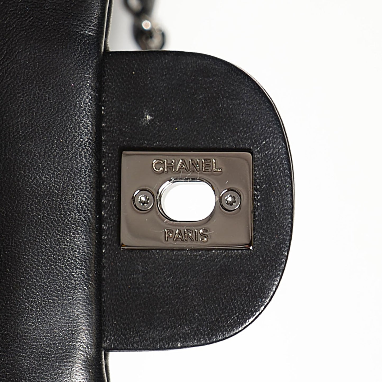 Lambskin Quilted Mini Chanel 3 Flap Black
