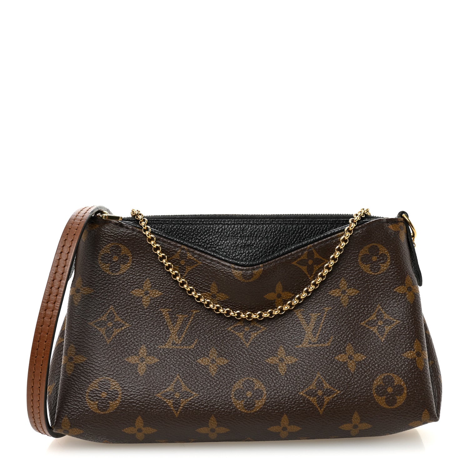 Louis Vuitton Monogram Pallas Clutch Black 1 of 10
