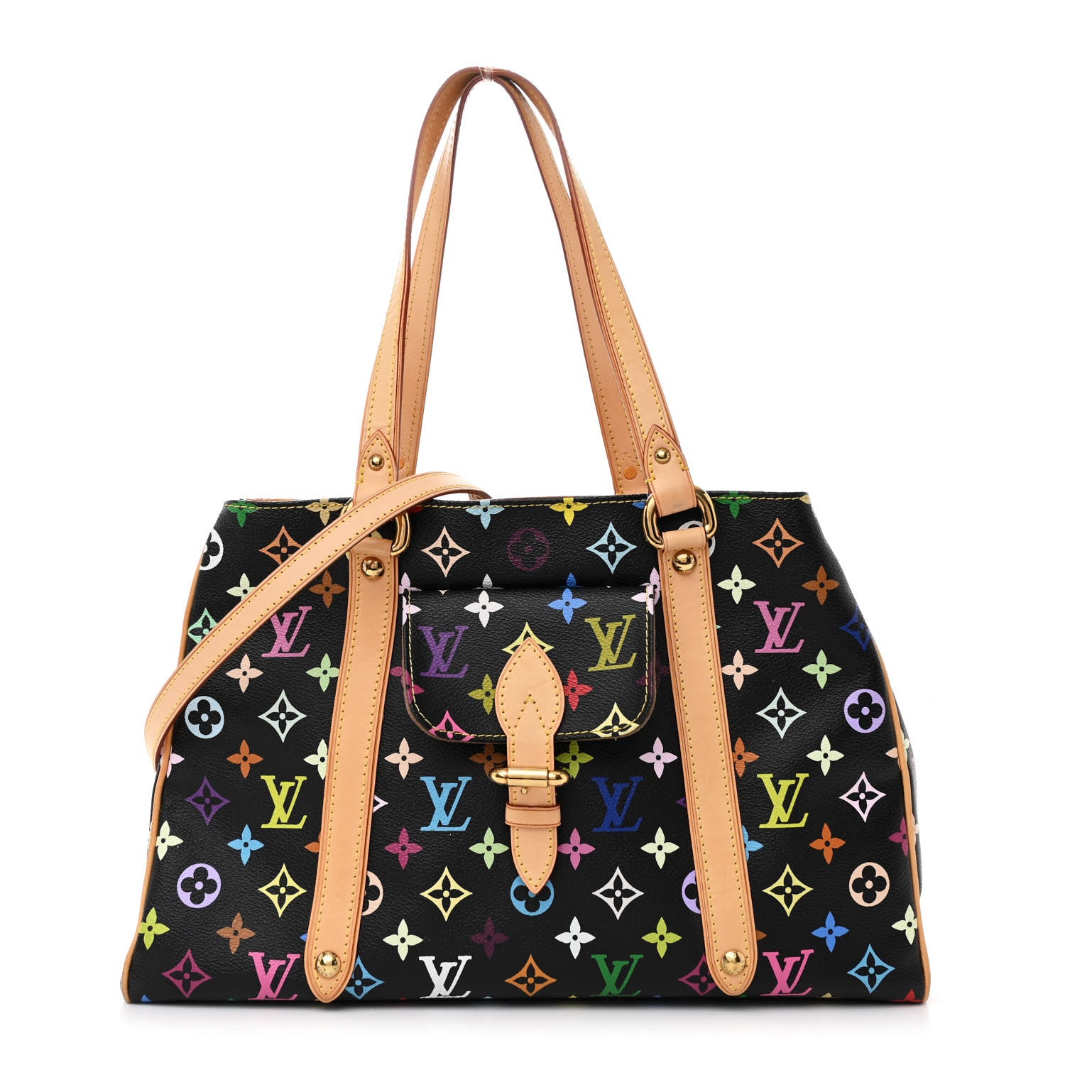 Louis Vuitton Monogram Multicolor Aurelia MM Black 1 of 13
