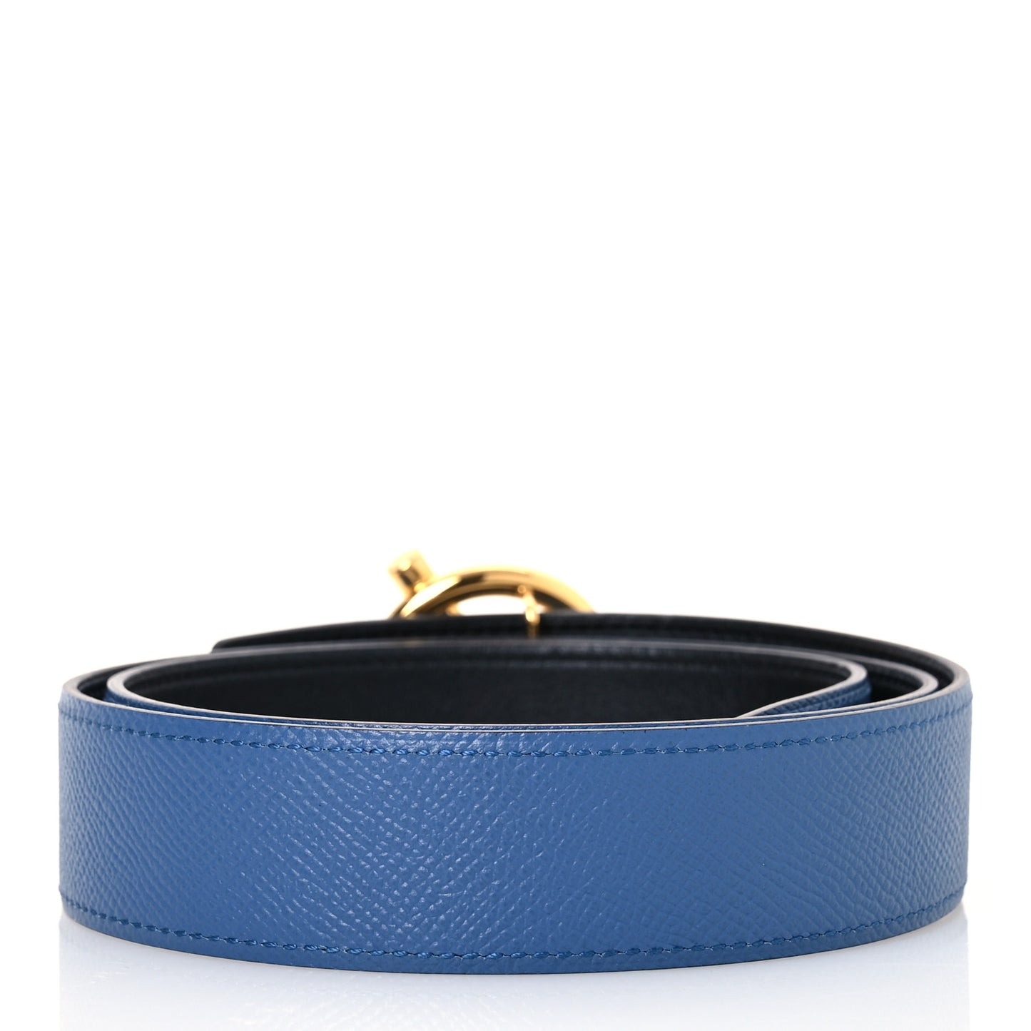 Swift Epsom Reversible Glenan 32mm Belt 85 34 Bleu Agate Black