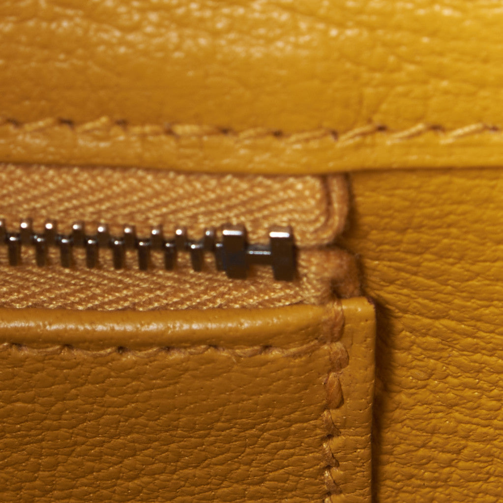 Togo Birkin 30 Jaune Ambre