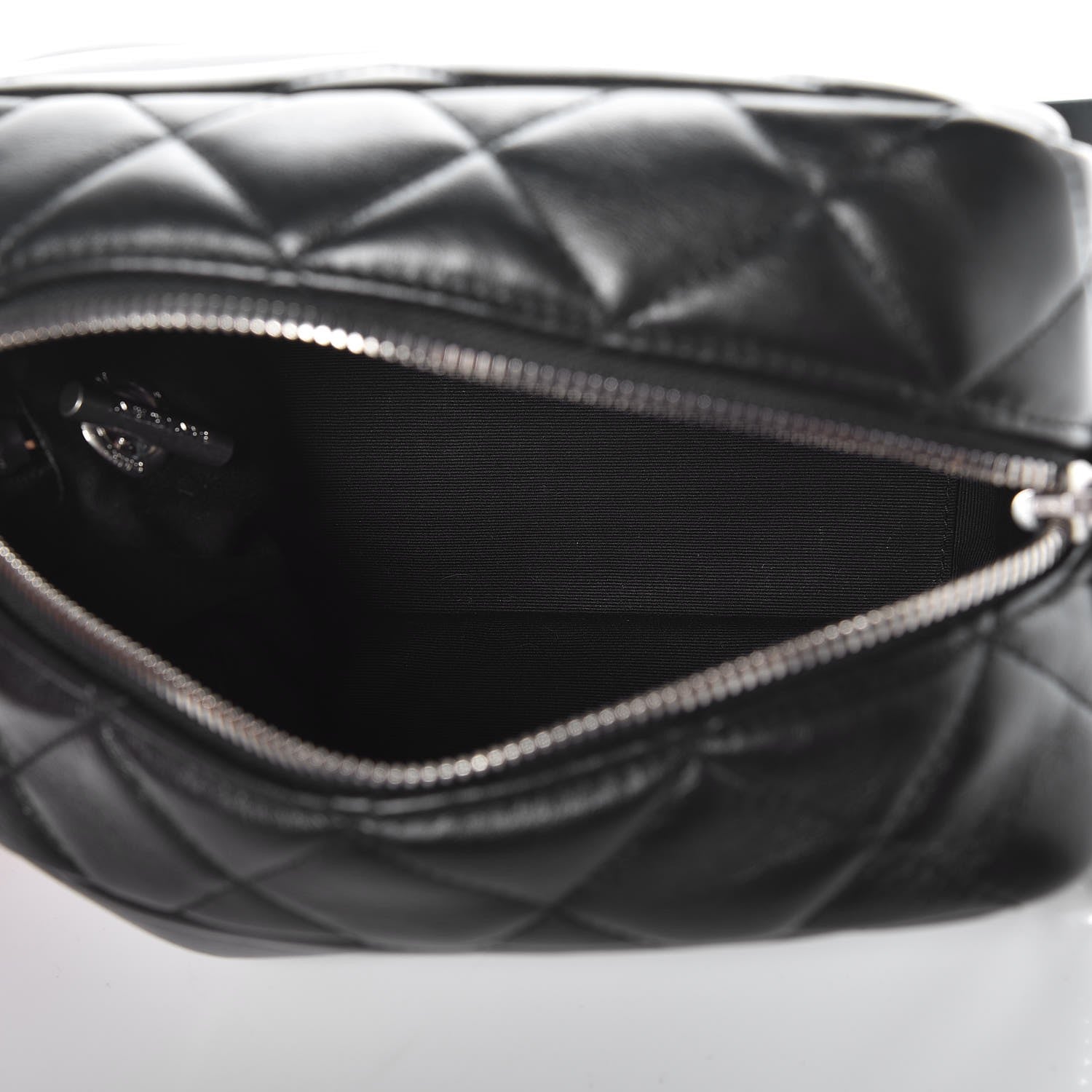 Saint Laurent Calfskin Y Quilted Monogram Small Loulou Bowling Bag Black 5 of 8