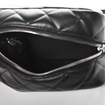 Saint Laurent Calfskin Y Quilted Monogram Small Loulou Bowling Bag Black 5 of 8