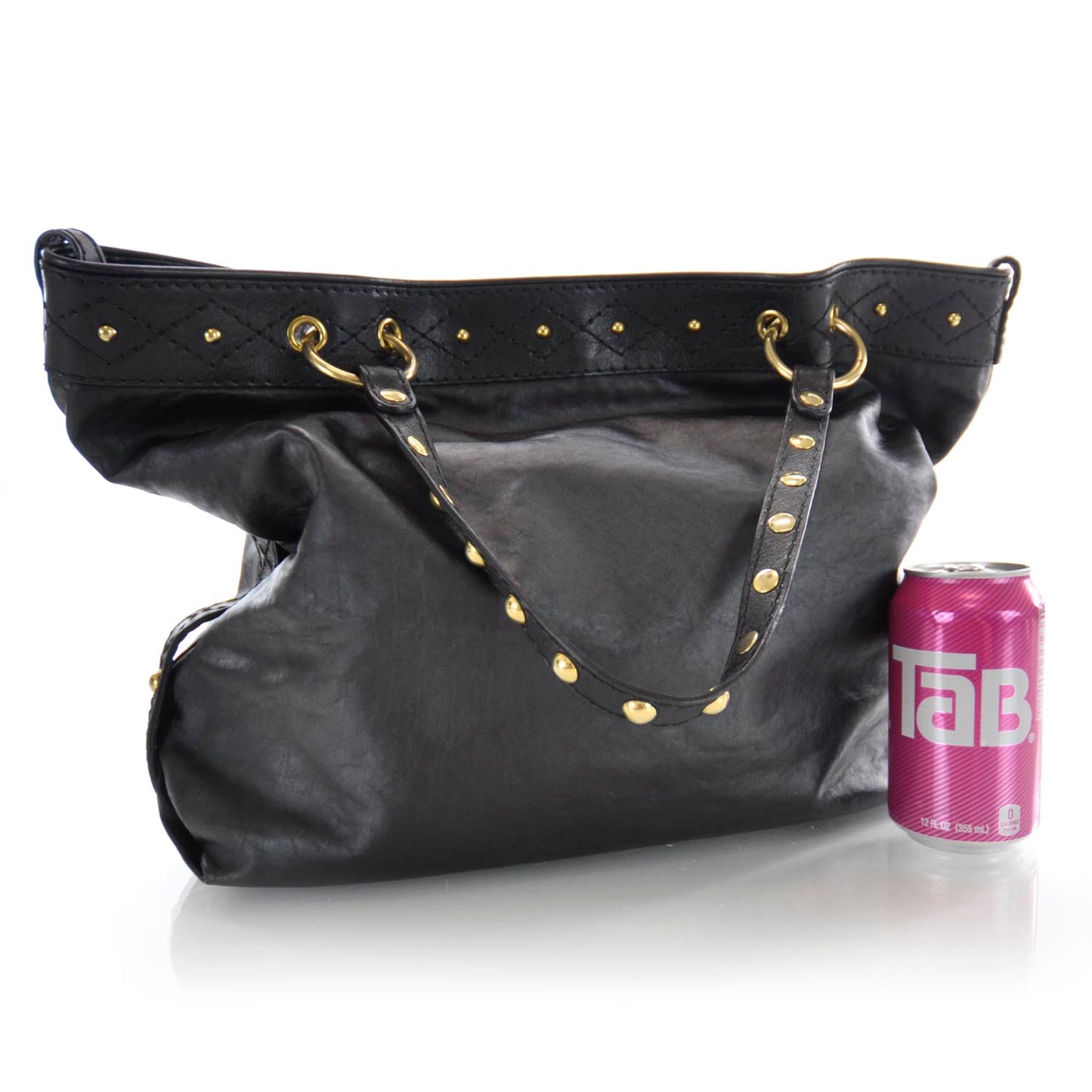 Leather Irina Tote Black