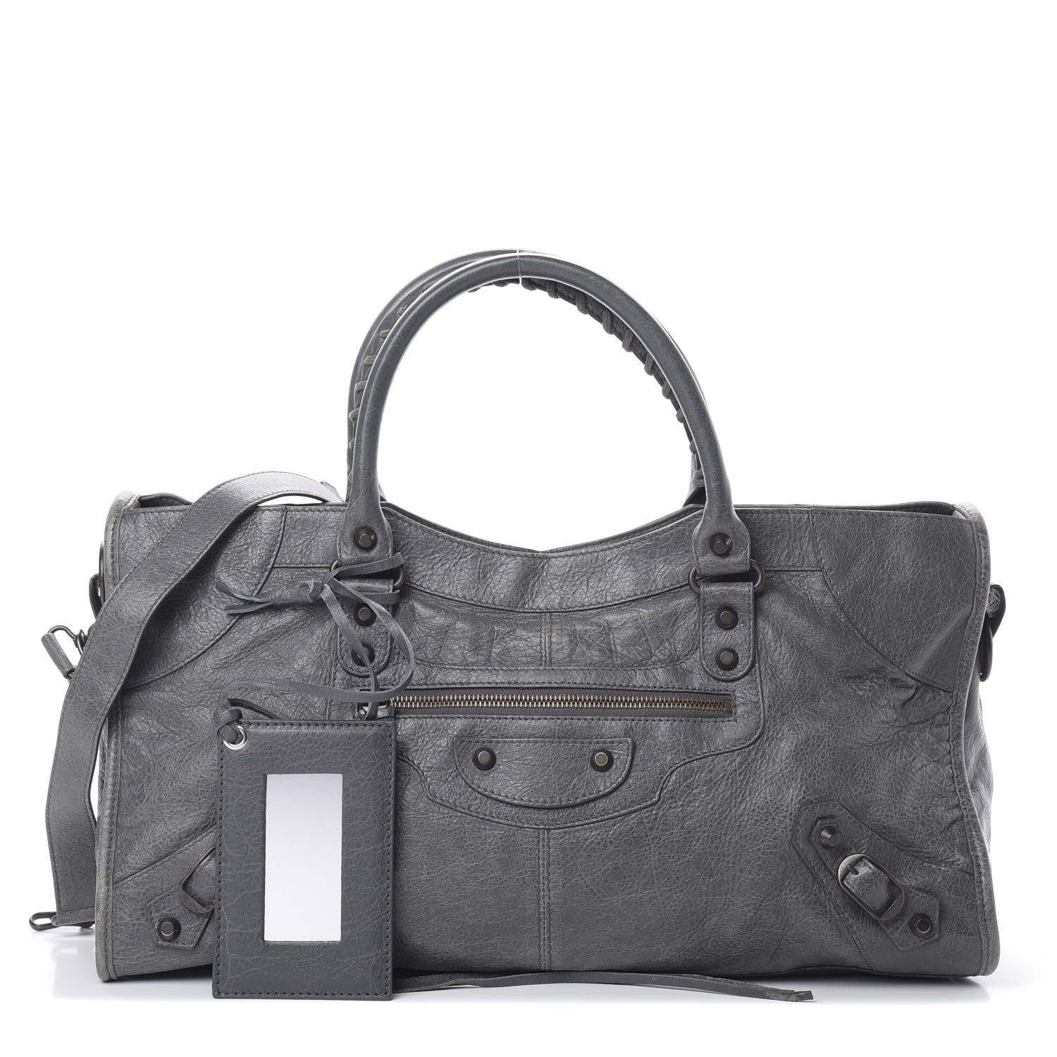 Balenciaga Agneau Classic Hardware Part Time Gris Tarmac 1 of 14