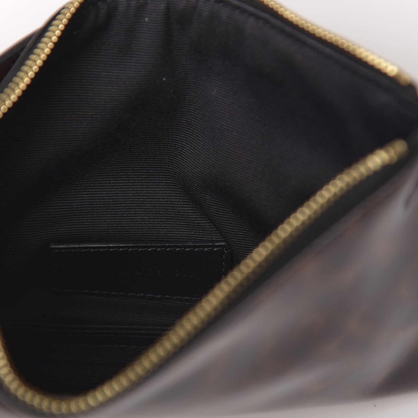 Patent Monogram Bill Pouch Tortoiseshell