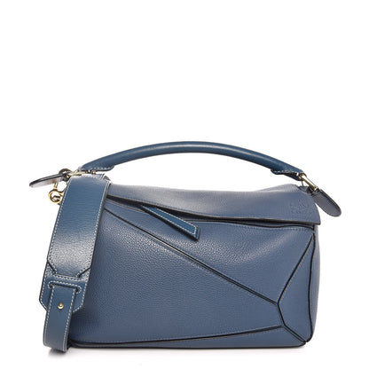 Loewe Calfskin Puzzle Bag Indigo 1 of 7