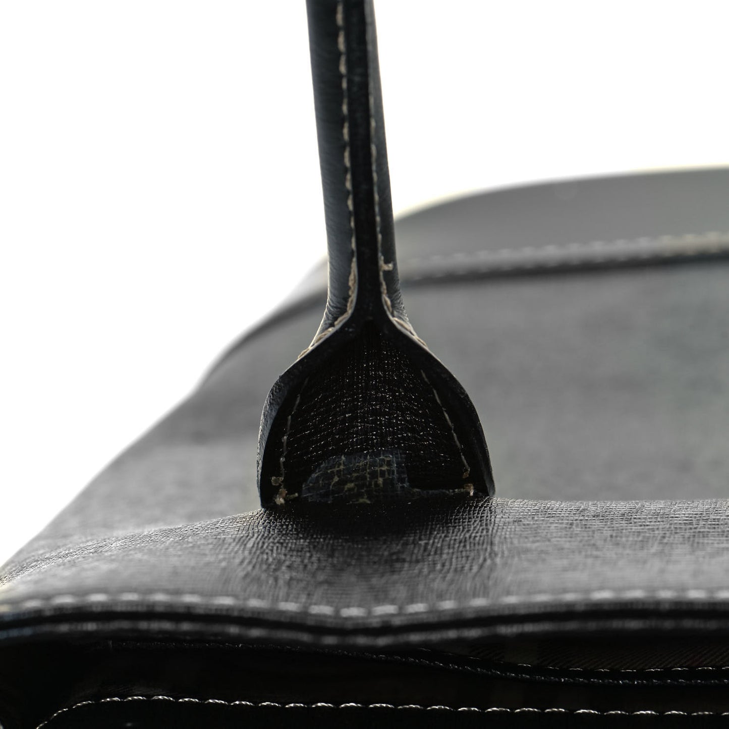 Saffiano Top Handle Bag Black