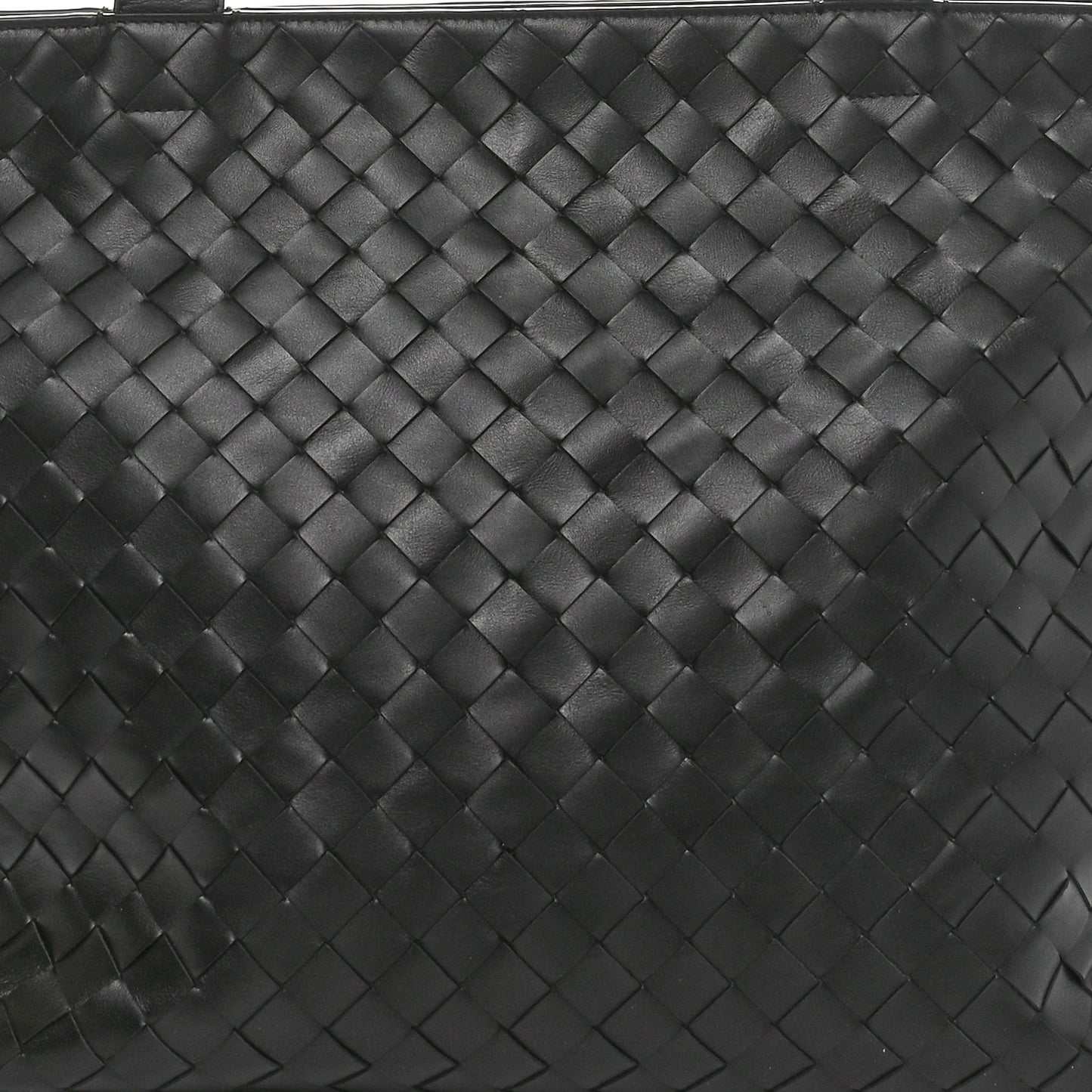 Calfskin Intrecciato Zipped Tote Black