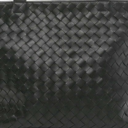 Bottega Veneta Calfskin Intrecciato Zipped Tote Black 7 of 9