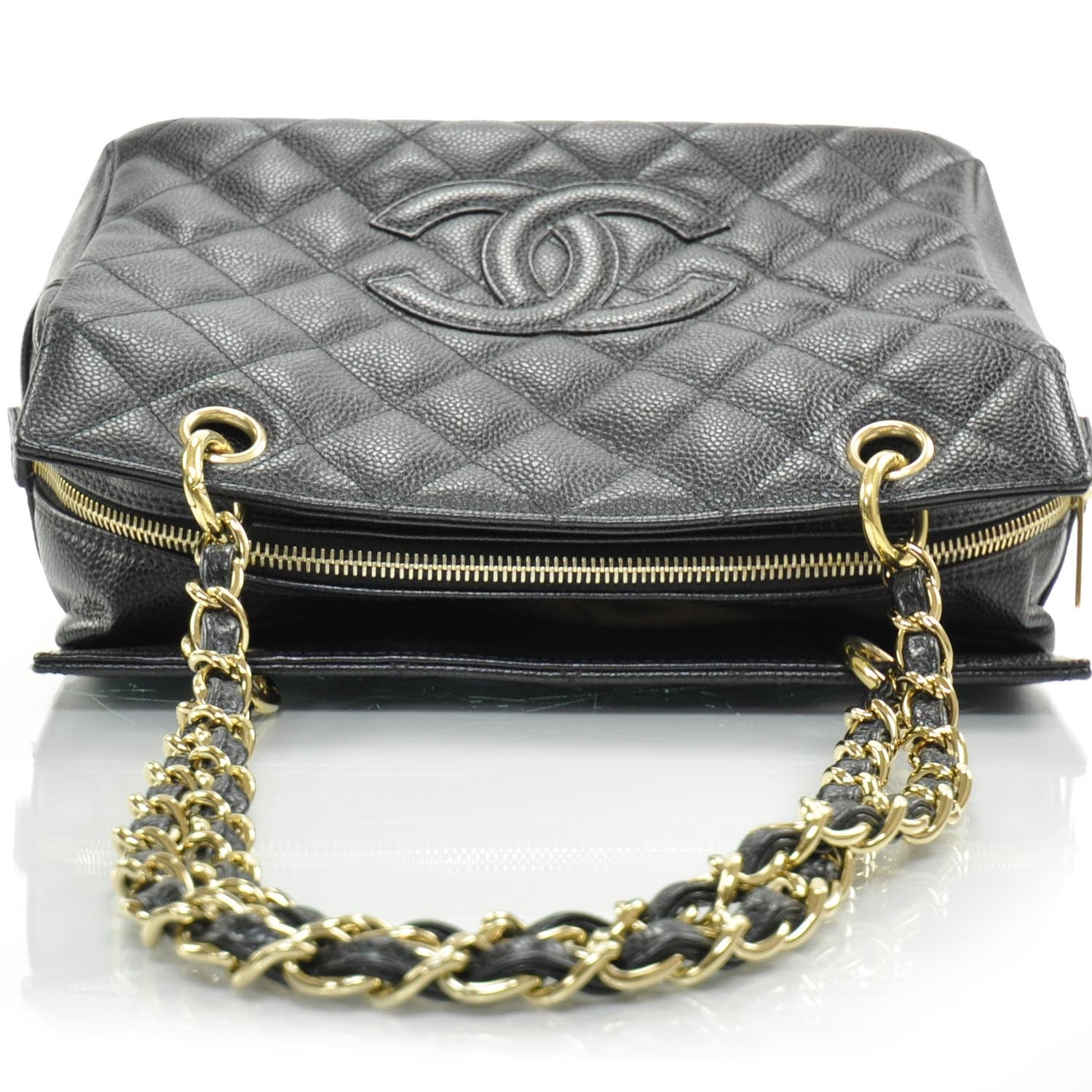 Chanel Caviar Quilted Petit Timeless Tote PTT Black 6 of 12