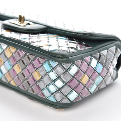 Chanel Lambskin Mosaic Small Flap Green Multicolor 10 of 16