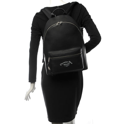Christian Dior Grained Calfskin Rider Backpack Black 2 of 6