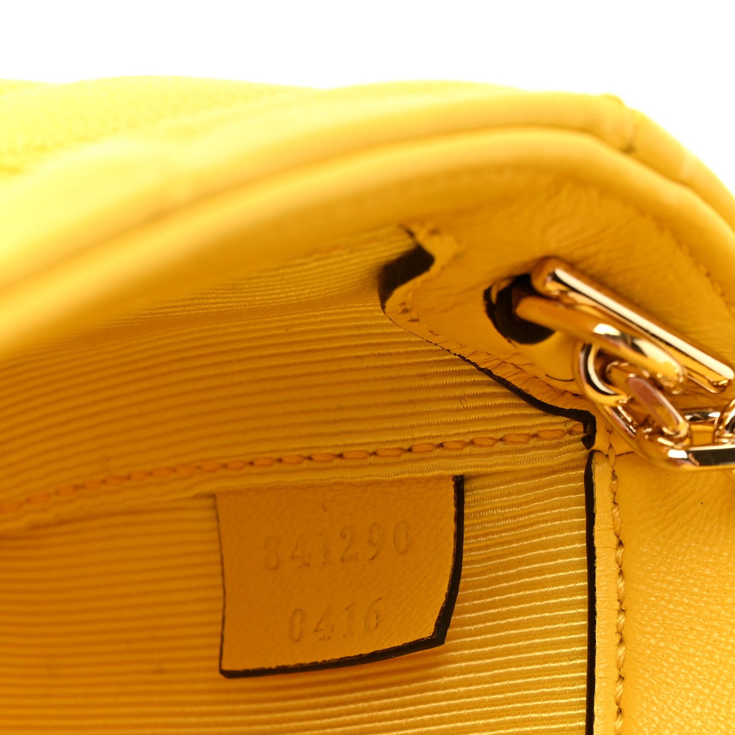 Gucci Lambskin Matelasse Mini GG Marmont Shoulder Bag Yellow 7 of 10