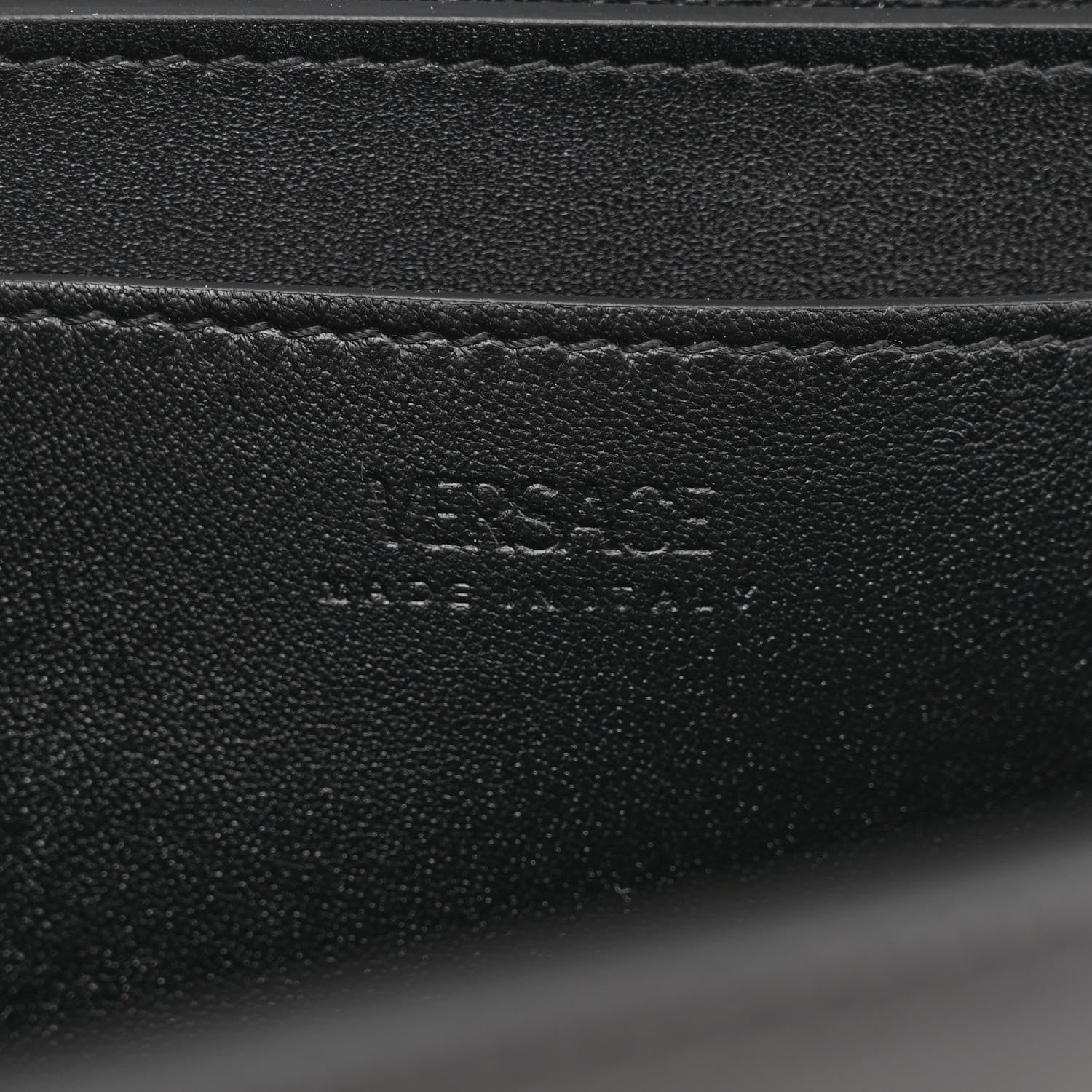 Versace Calfskin Medium Greca Goddess Shoulder Bag Black 6 of 11