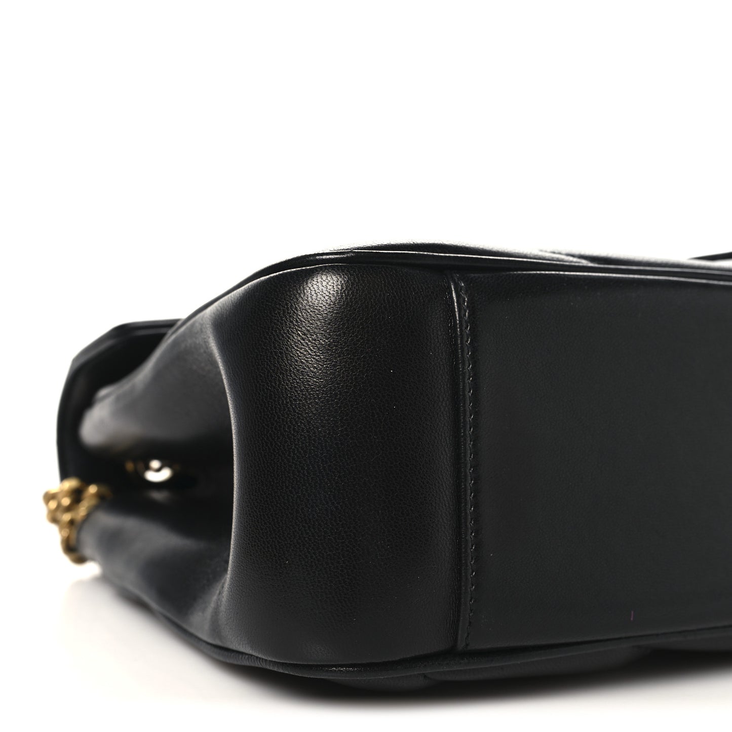 Lambskin Chevron Quilted Medium LouLou Black