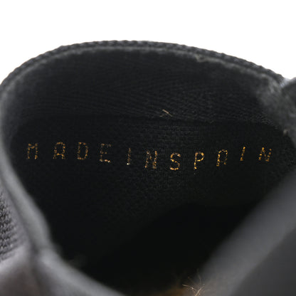 Saint Laurent Canvas Nappa Elba Light Logo Embroidered Espadrilles 36 Black 9 of 10