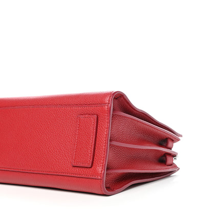 Saint Laurent Grained Calfskin Baby Sac De Jour Souple Red 10 of 11