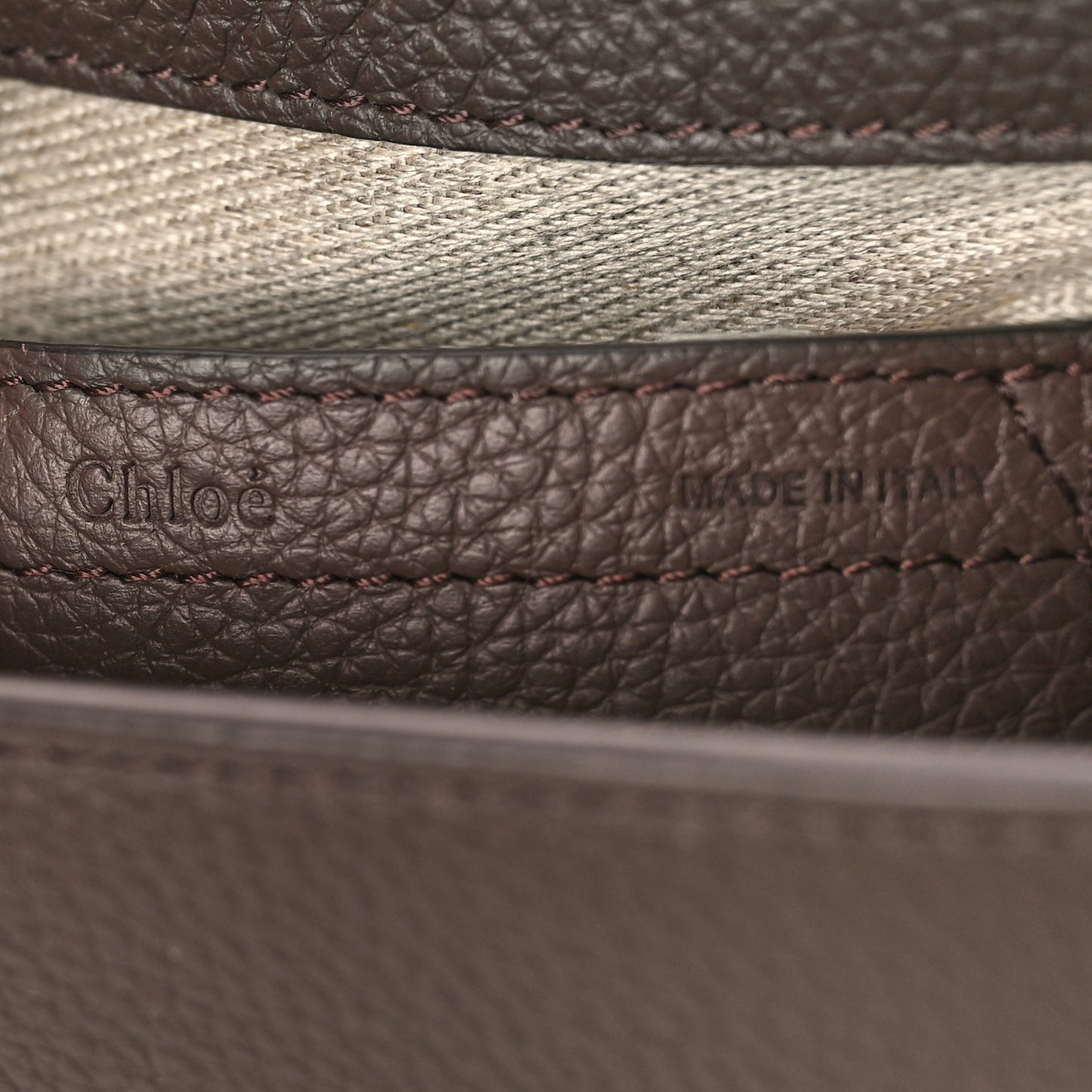 Grained Calfskin Small Marcie Saddle Bag Bold Brown