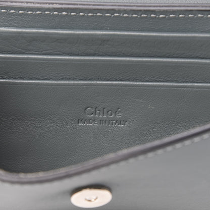 Chloe Suede Calfskin Mini Faye Shoulder Bag Cloudy Blue 6 of 11