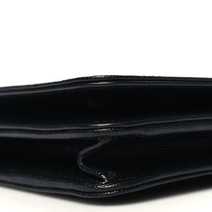 Chanel Caviar Quilted Boy Wallet On Chain WOC Black 10 of 12