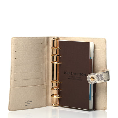 Louis Vuitton Damier Azur Medium Ring Agenda Cover 5 of 7